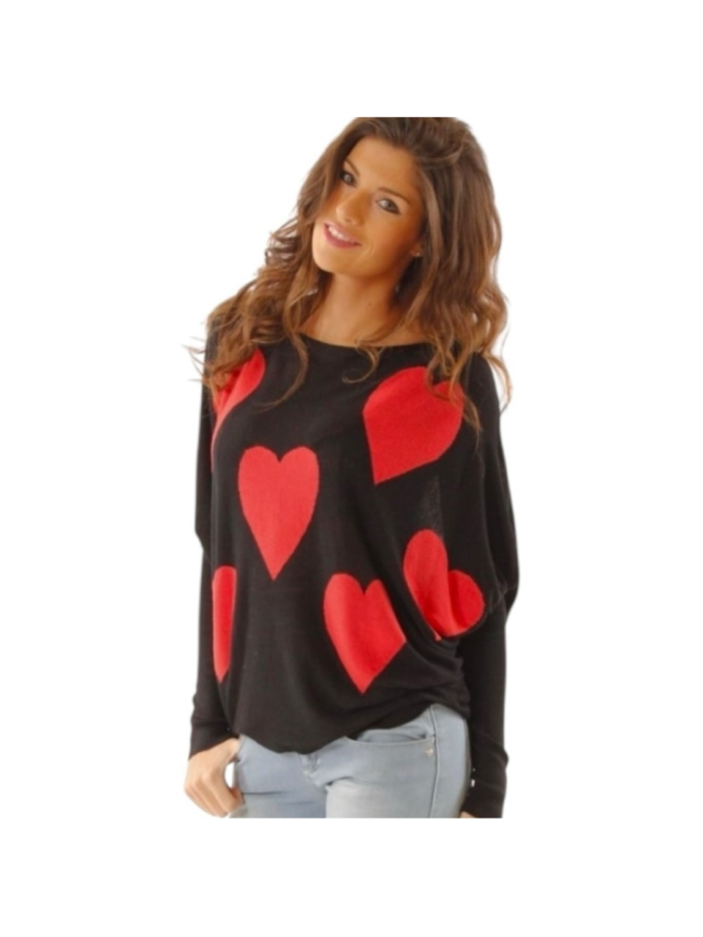Bailianlai Heart Graphic Sweatshirt Size M